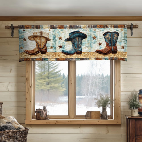 Boots and Hats Quilted Valance NCU0NT6672