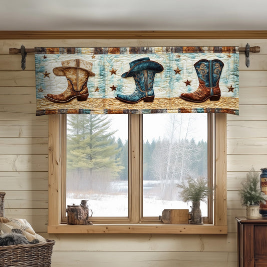 Boots and Hats Quilted Valance NCU0NT6672
