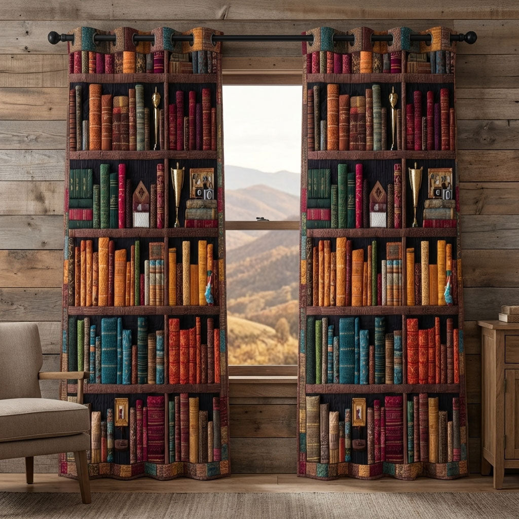 Botanic Books Quilted Curtains NCU0KD040