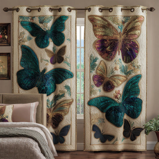Botanical Flight Quilted Curtains NCU0DH776