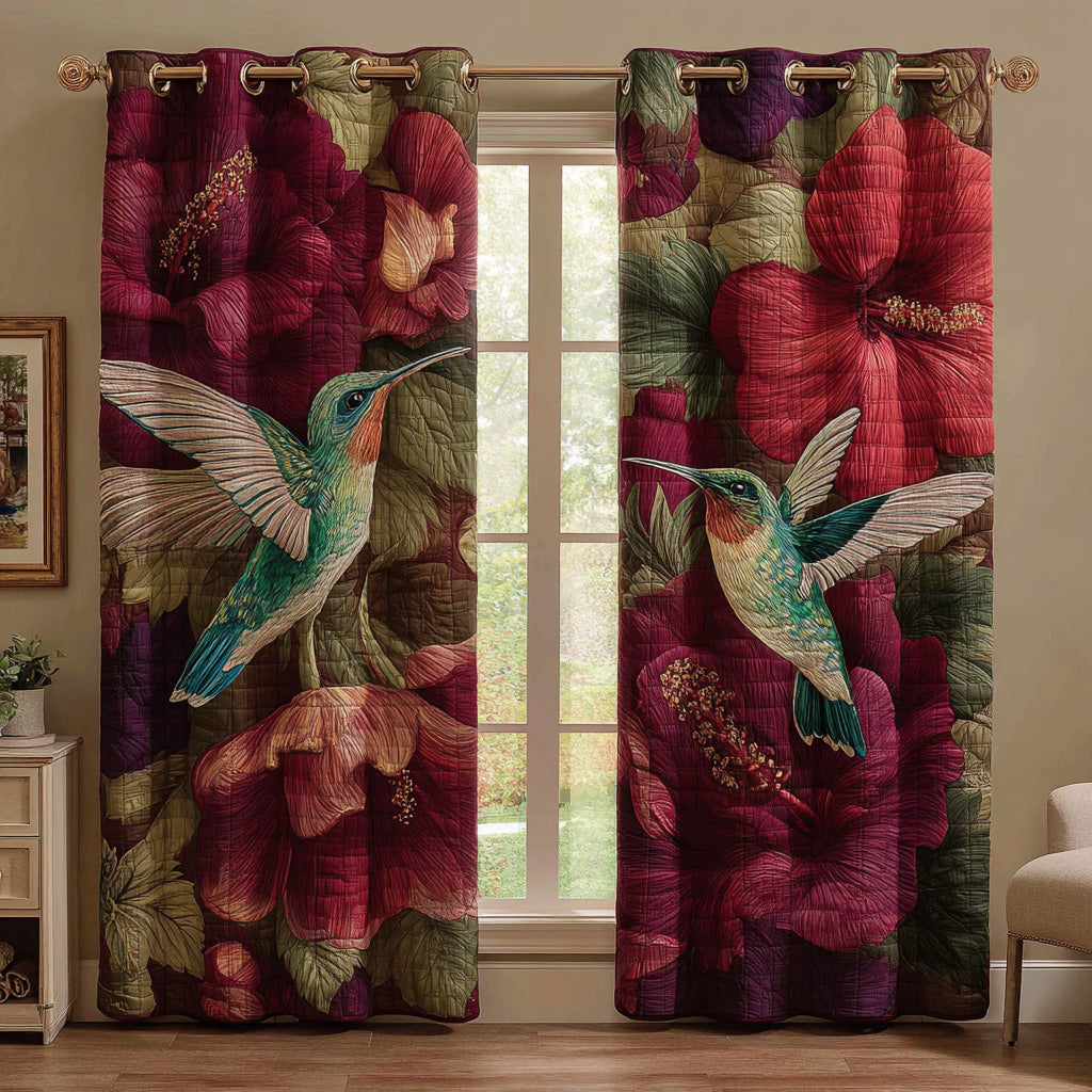 Botanical Grace Quilted Curtains NCU0DH771