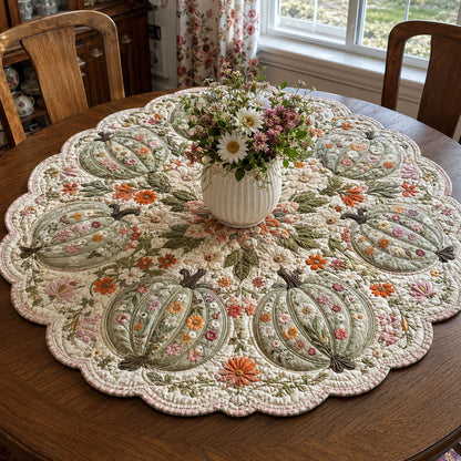Botanical Harvest Garden Custom Shape Quilted Table Topper SN0PT626