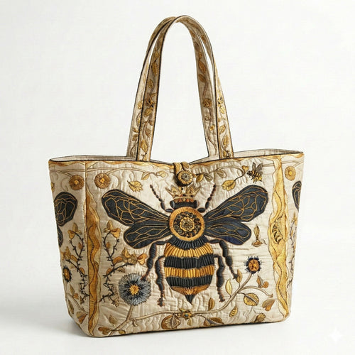 Botanical Honey Flight Quilted Classic Tote Bag SN0NT019