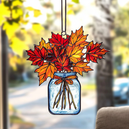 Bountiful Maple Leaves - Window Hanging Suncatcher NCU0PD105