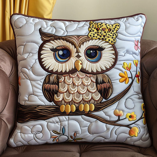 Bowtie Owl Quilted Pillow Case NCU0NT046
