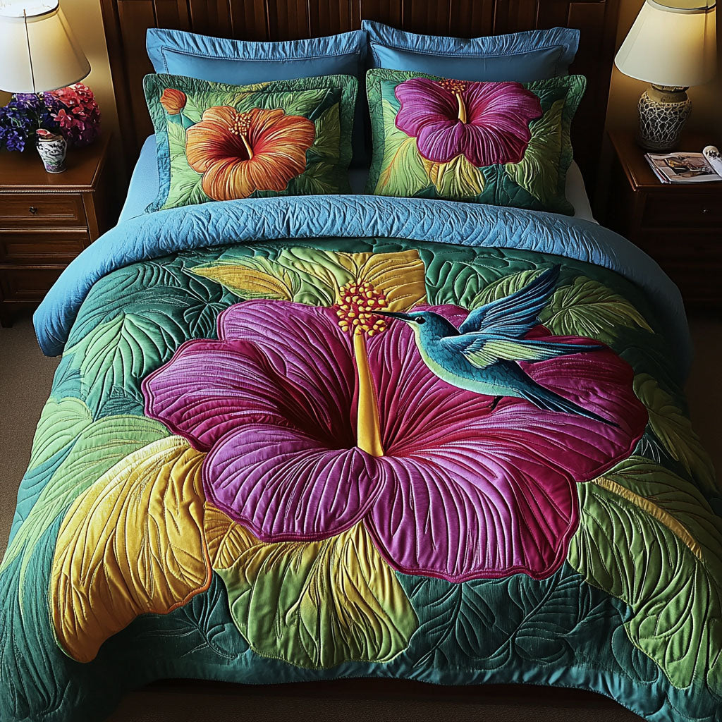 Breeze Nectar 3-Piece Quilted Bedding Set NCU0NVH603