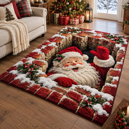 Brick Chimney Santa Area Rug SN0HH1052