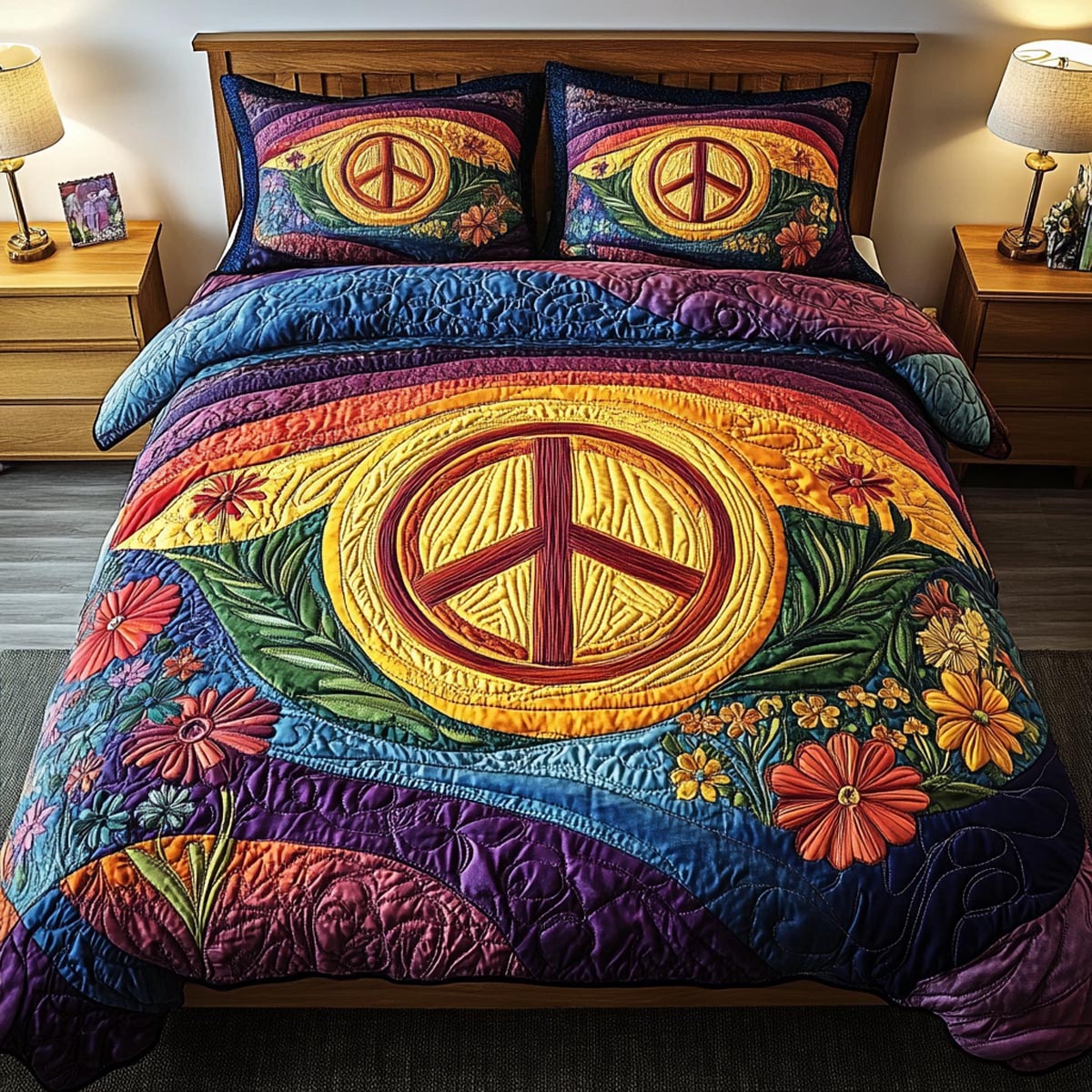 Bright Blossoms Duvet Cover Set NCU0PVL161
