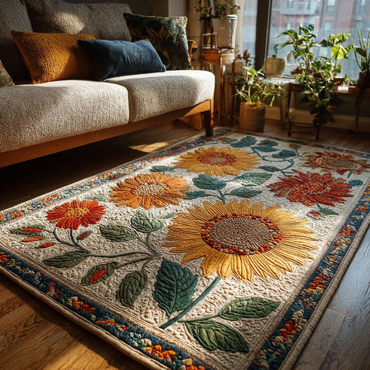 Bright Sunflower Area Rug NCU0DK10323