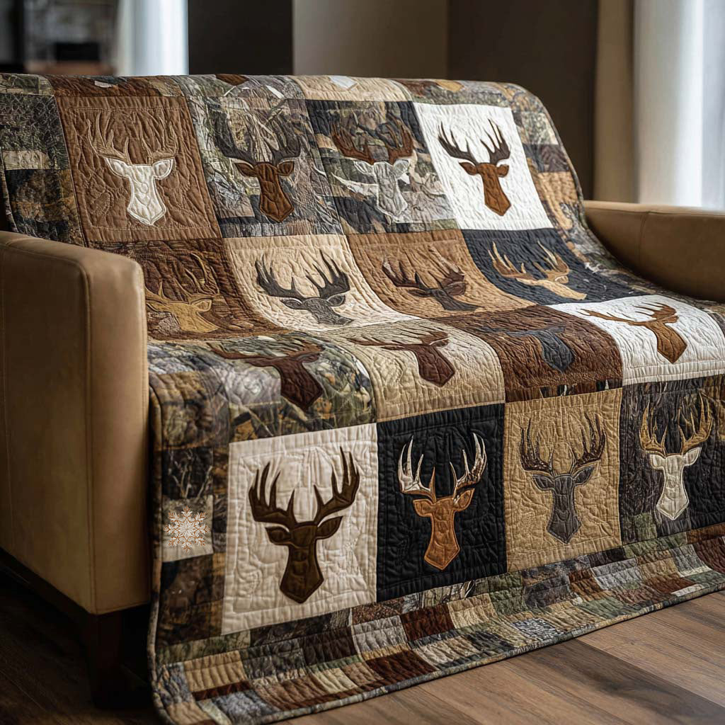 Buck Camouflage Quilted Blanket NCU0NNT2150