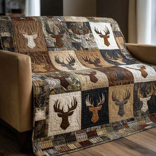 Buck Camouflage Quilted Blanket NCU0NNT2150