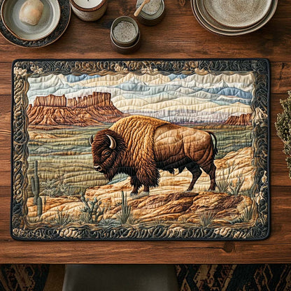 Buffalo Majesty Quilted Place Mat NCU0VH5234
