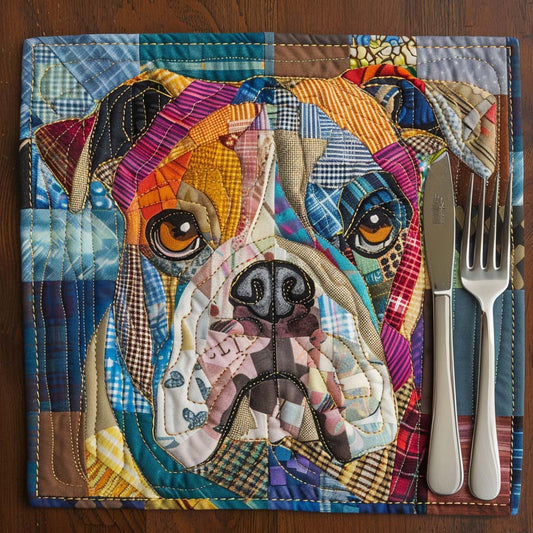 Bulldog Bliss Quilted Place Mat NCU0DV4227