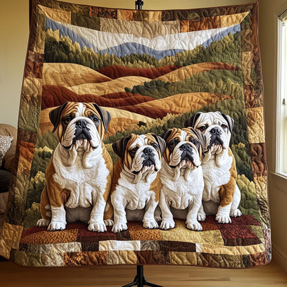 Bulldog Brigade Quilted Blanket NCU0PT4003