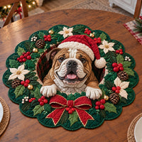 Bulldog Christmas Wreath NCU0SN002