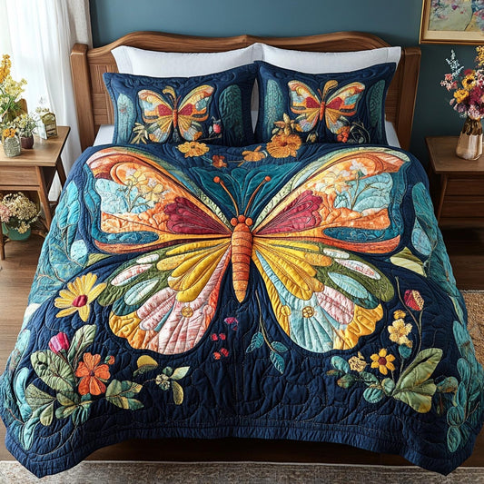 Butterfly Bloom Duvet Cover Set NCU0NVH588