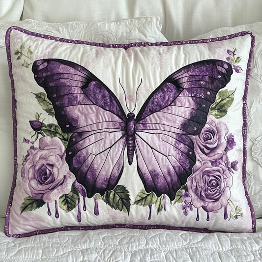 Butterfly Garden Quilted Bedding Pillow Case NCU0PVL134