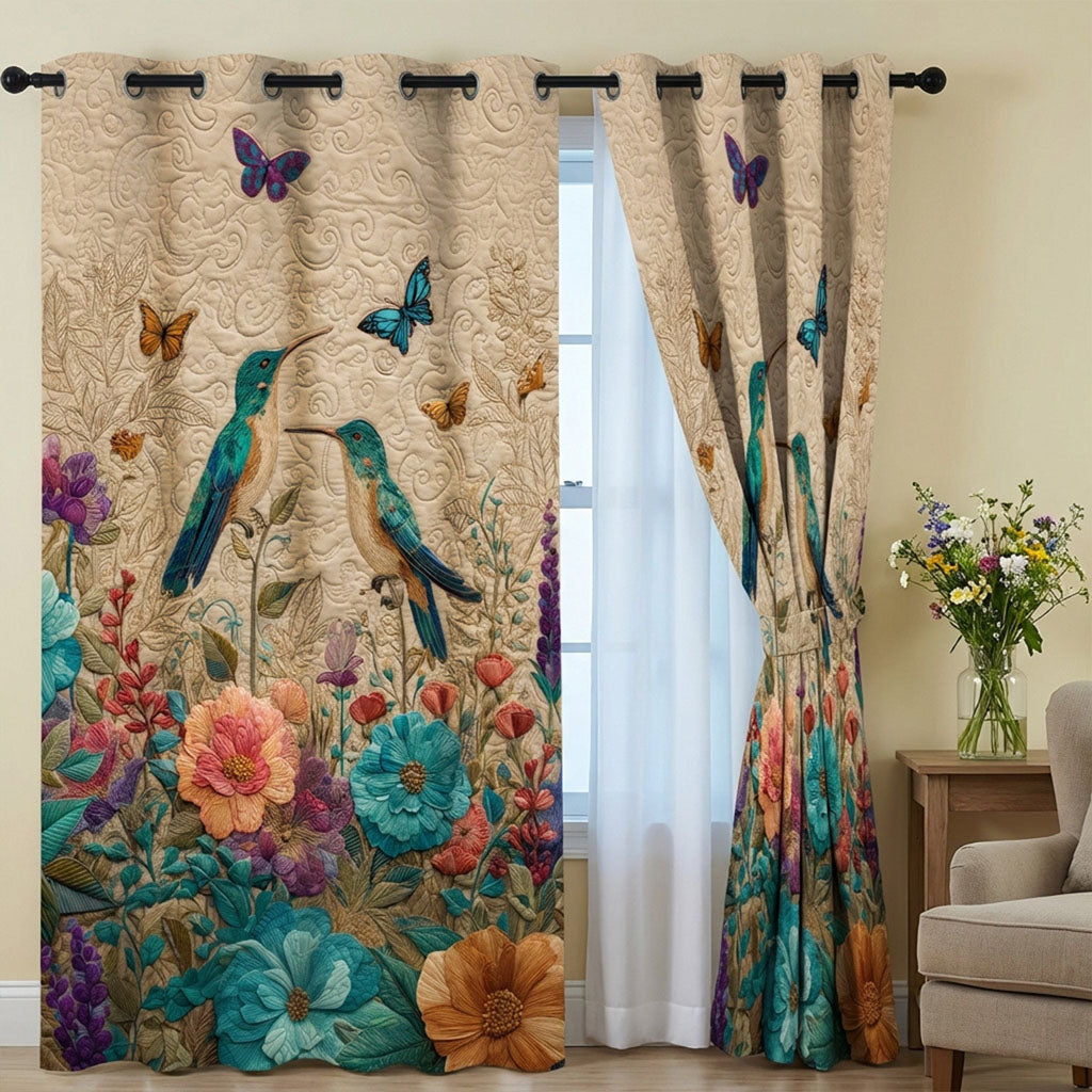 Butterfly Garden Song Quilted Curtains NCU0TN269