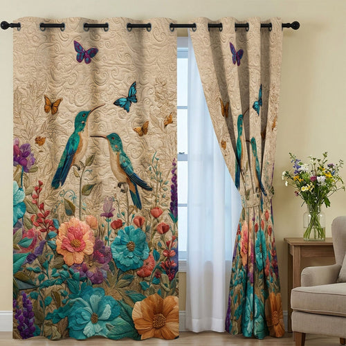 Butterfly Garden Song Quilted Curtains NCU0TN269