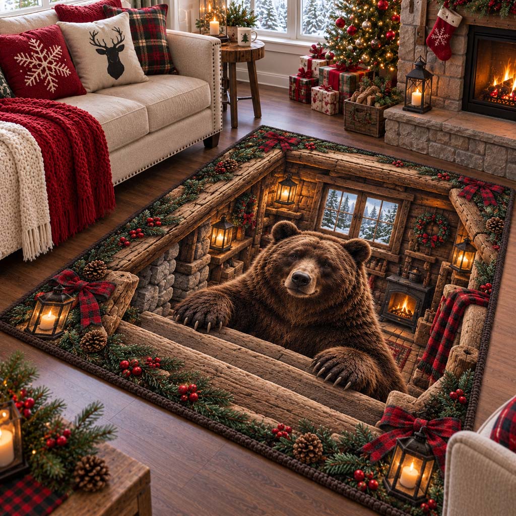 Cabin Bear Area Rug SN0HH0915