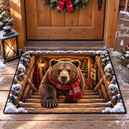 Cabin Bear Hideout Doormat SN0TD974