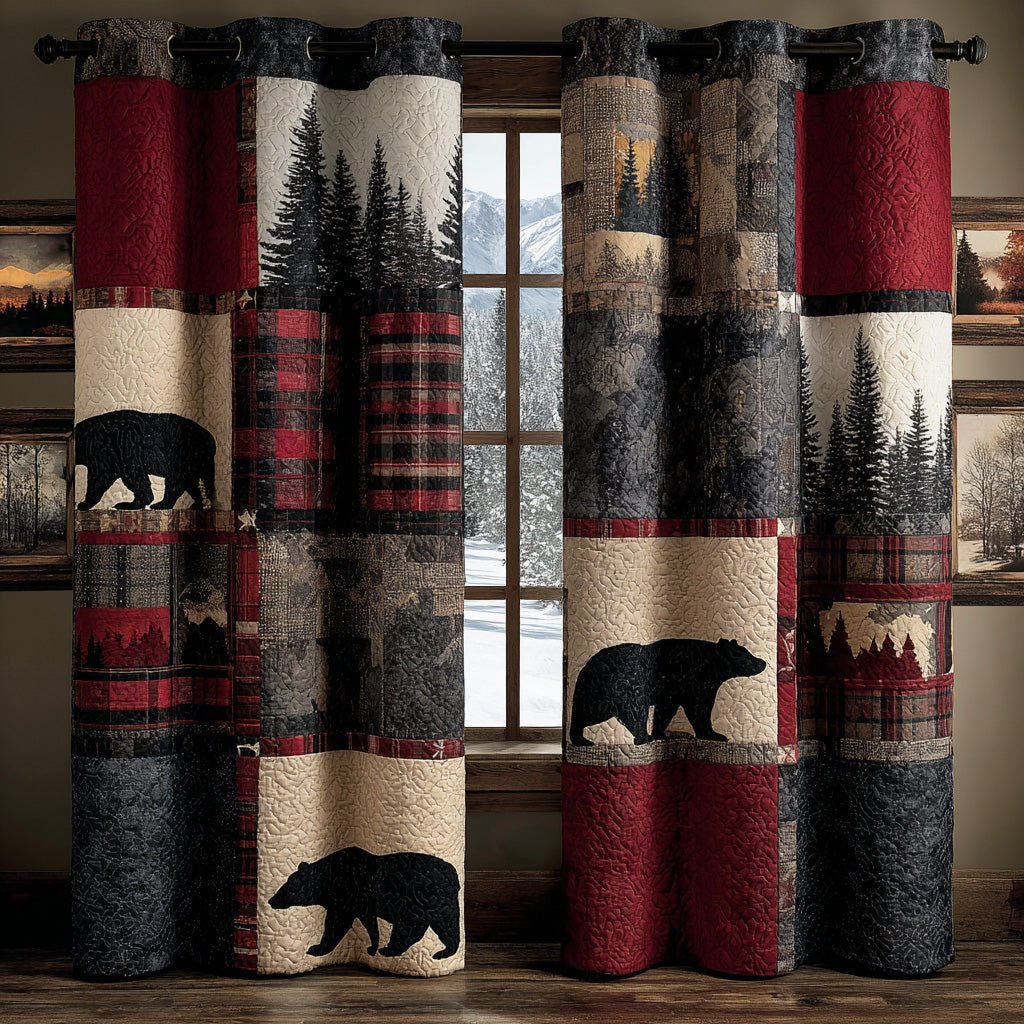 Cabin Retreat Quilted Curtains NCU0DH752