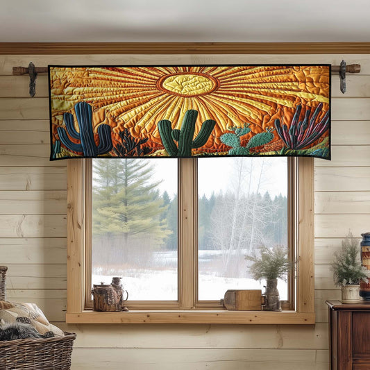 Cactus Sunrise Quilted Valance NCU0VH3785