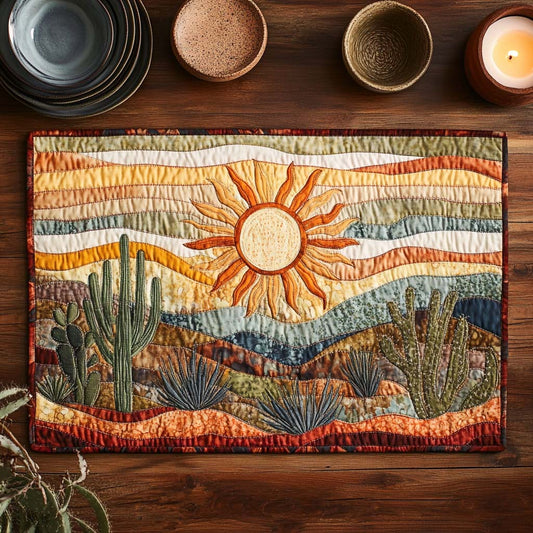 Cactus Sunset Quilted Place Mat NCU0VH3101