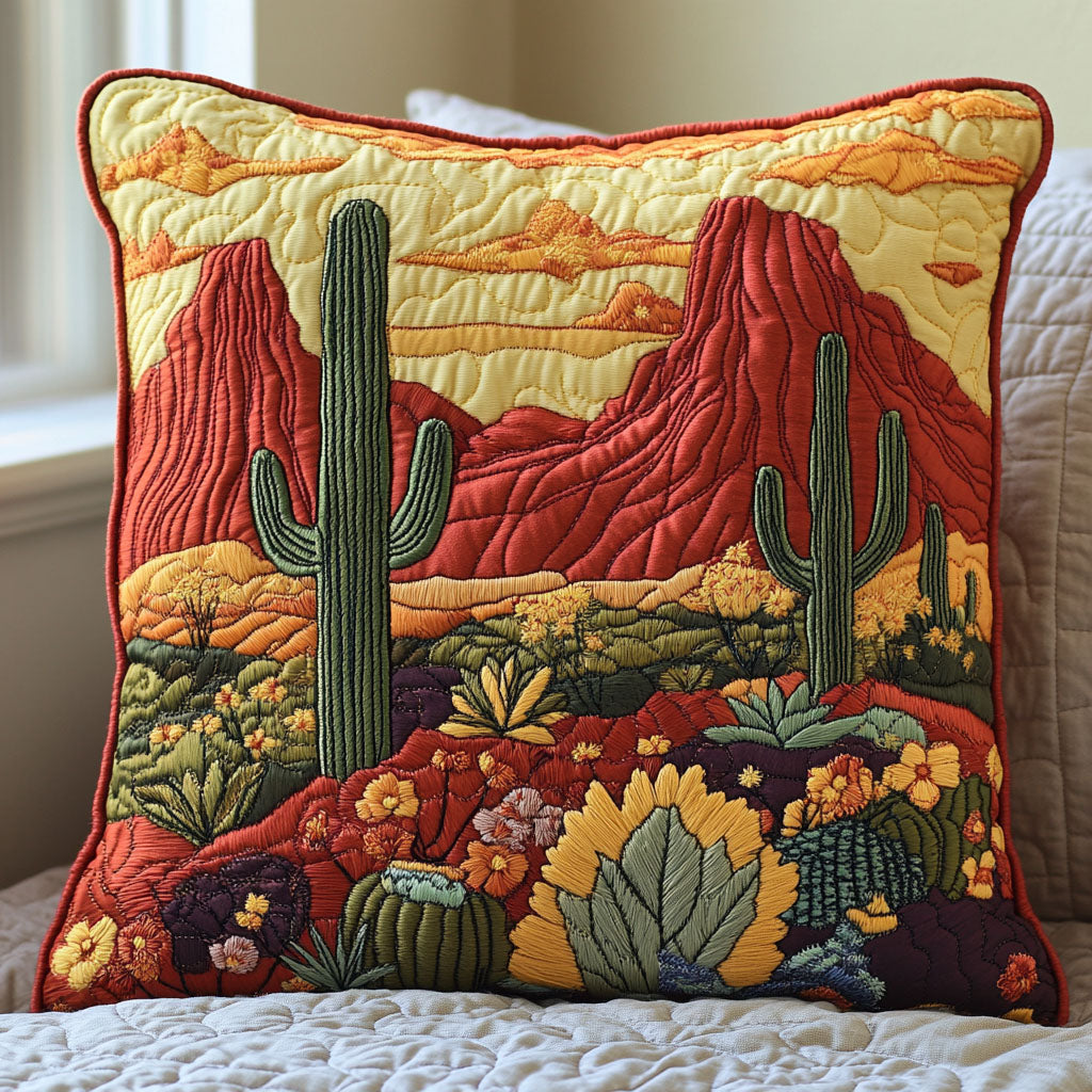 Cactus Trail Quilted Pillow Case NCU0DV4337