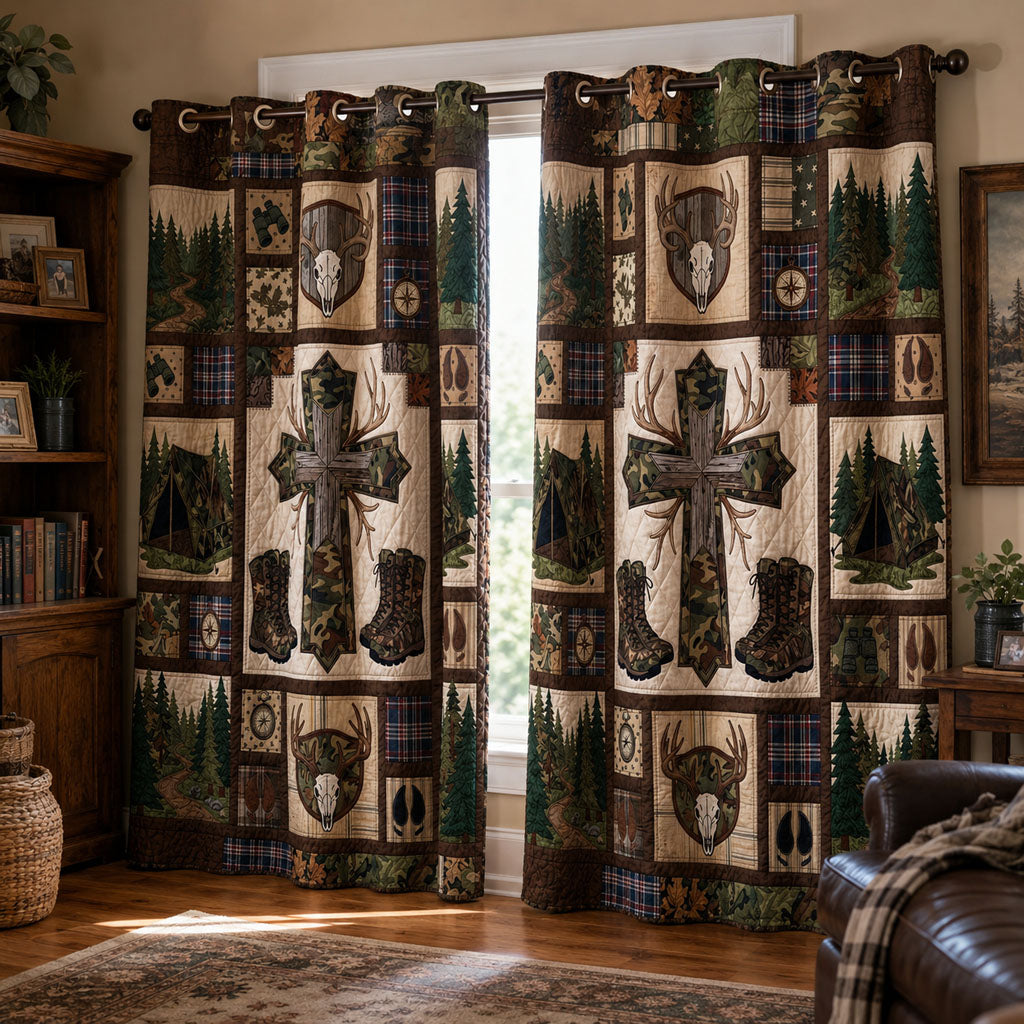 Camo Calvary Quilted Curtains SN0PT104
