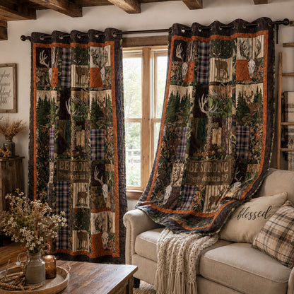 Camo Communion Quilted Curtains SN0PT113