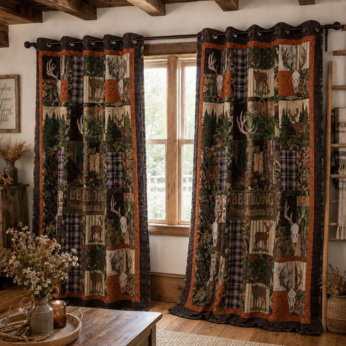 Camo Communion Quilted Curtains SN0PT113
