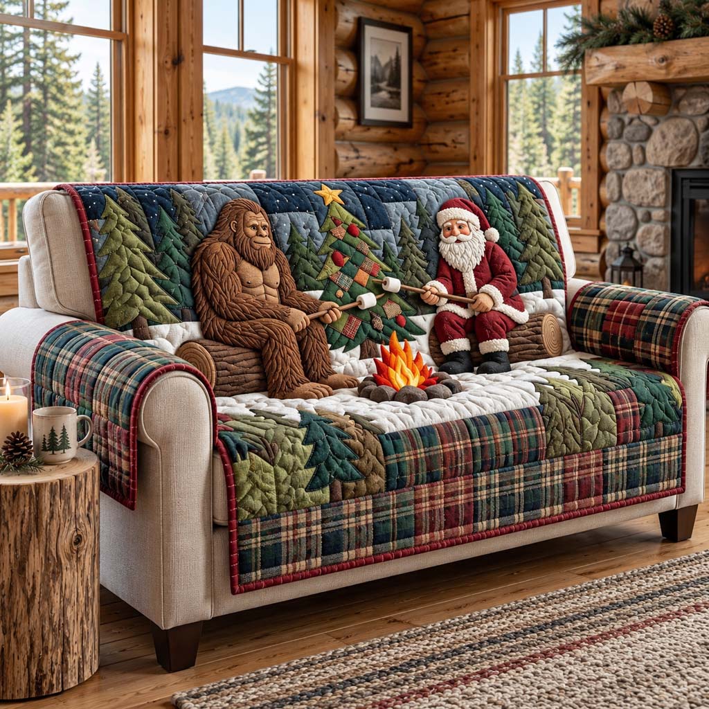 Campfire Mates Quilted Sofa Cover SN0HH0814