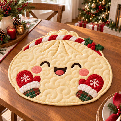 Candlelight Dumpling Custom Shape Quilted Table Topper SN0HH0740