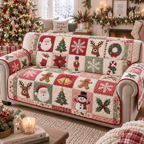 Candlemas Noel Quilted Sofa Cover SN0HH0564