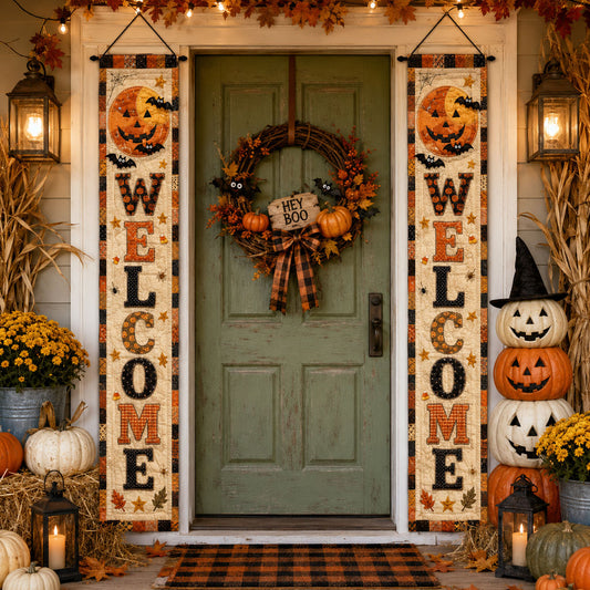 Candy Corn Charm Welcome Door Banner SN0PT303