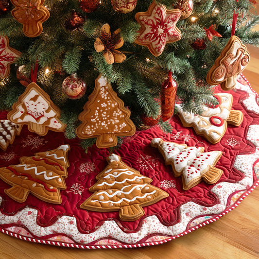 Candy Hearth Christmas Quilted Tree Skirt NCU0NTD1154
