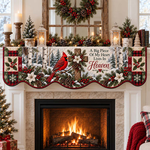Cardinal Birch Memorial Quilted Mantel Scarf SN0HH0552