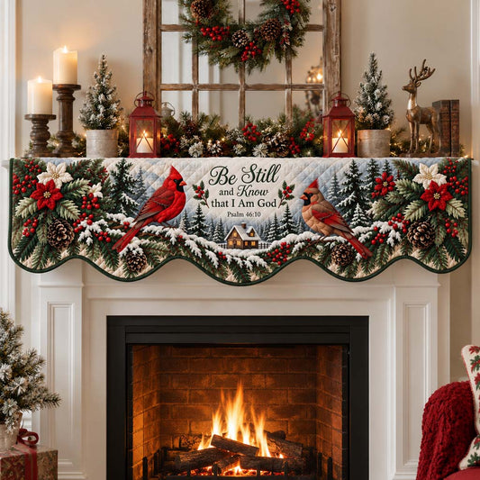 Cardinal Cottage Twilight Quilted Mantel Scarf SN0HH0553