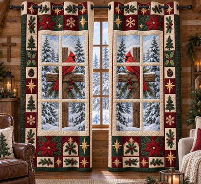 Cardinal Frost Quilted Curtains SN0TV740