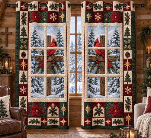 Cardinal Frost Quilted Curtains SN0TV740