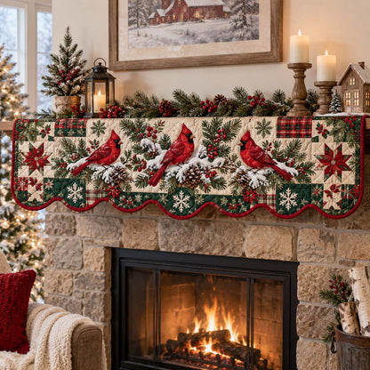 Cardinal Pine Harmony Quilted Mantel Scarf SN0HH0555