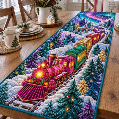Carol Express Quilted Table Runner SN0TD1069
