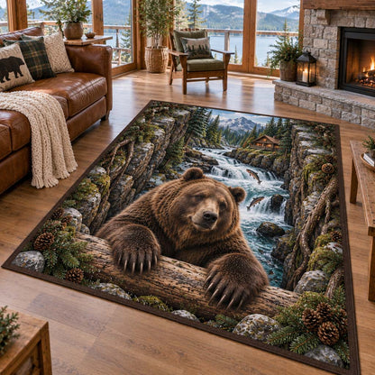 Cascade Bear Area Rug SN0HH0905