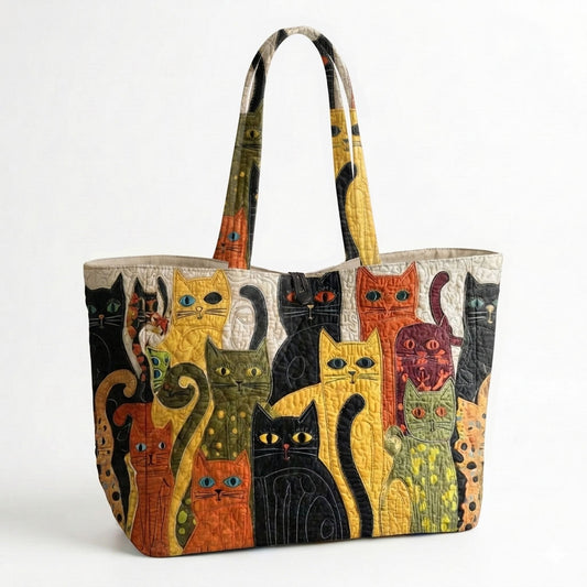 Cat Charm Quilted Classic Tote Bag SN0DK021