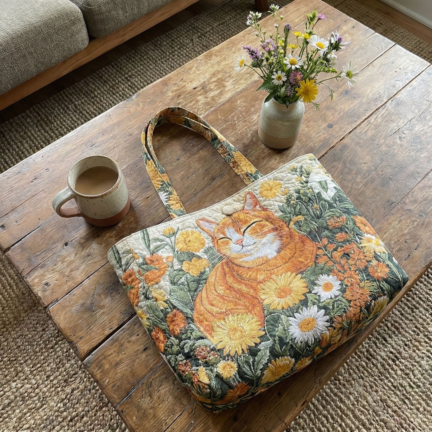 Cat Haven Quilted Classic Tote Bag SN0DK025