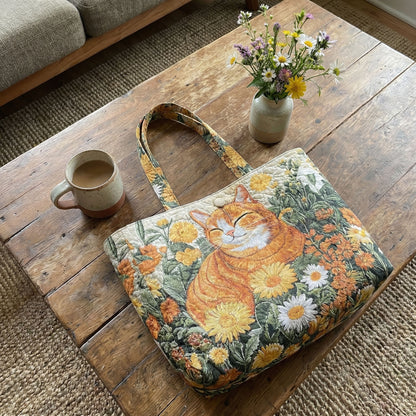 Cat Haven Quilted Classic Tote Bag SN0DK025