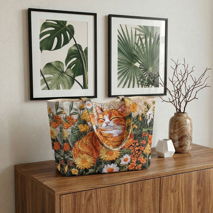 Cat Haven Quilted Classic Tote Bag SN0DK025