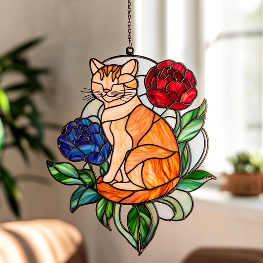 Cat in the Sun - Window Hanging Suncatcher NCU0PD081