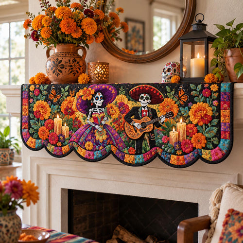 Catrina Music Fiesta Quilted Mantel Scarf SN0DV628